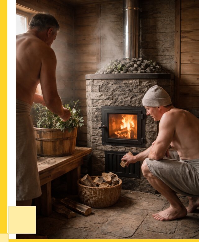 Банные печи под ключ в Мысках от 45644 р. | ЭриданМси кирпичная