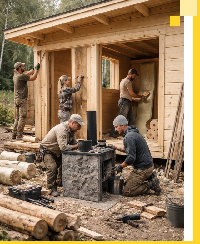 Купить баню под ключ в Мысках строительство монтаж отделка