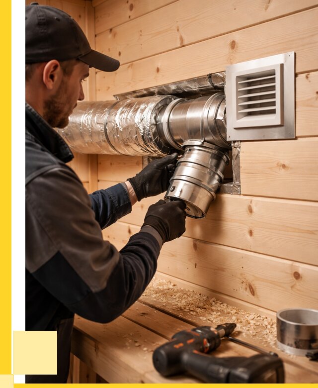 Монтаж вентиляции бани в Мысках от 12172 р. | ЭриданМси