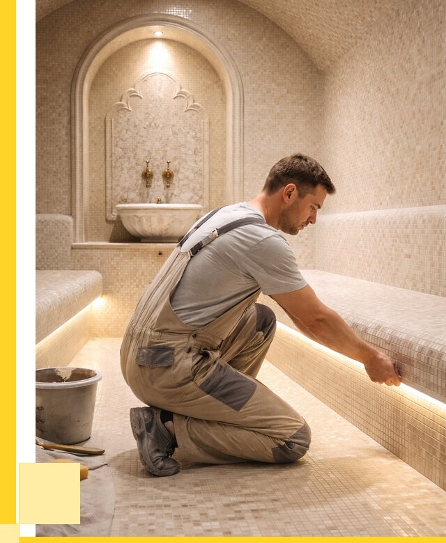 Отделка хамамов под ключ в Мысках от 5579 р. | ЭриданМси