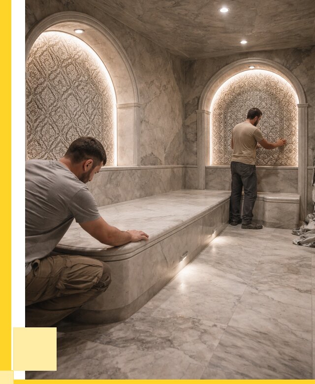 Турецкие бани под ключ в Мысках от 253575 р. | ЭриданМси