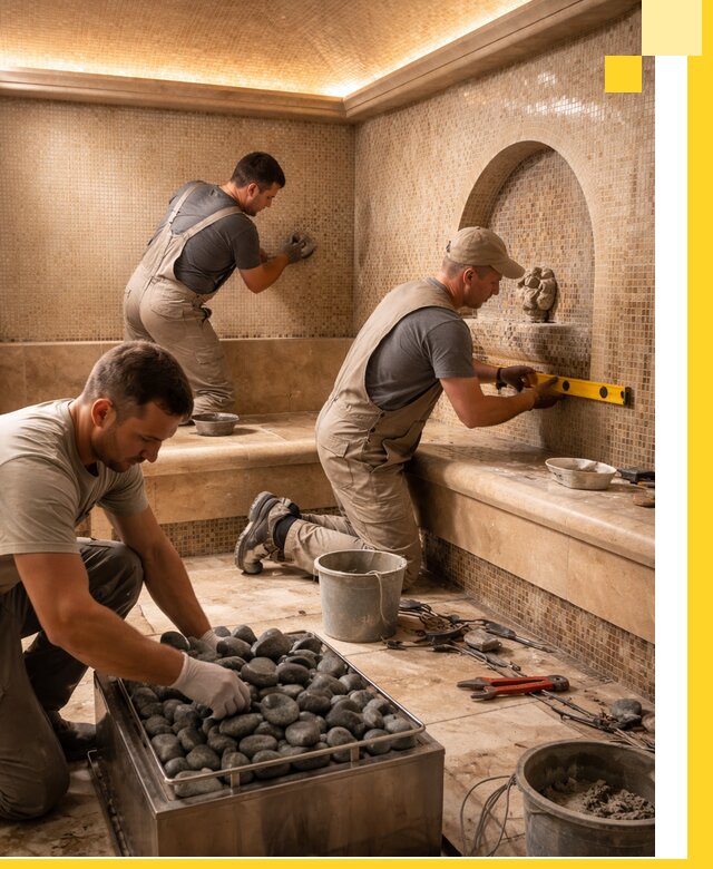 Проектирование и строительство хамама и сауны в Мысках