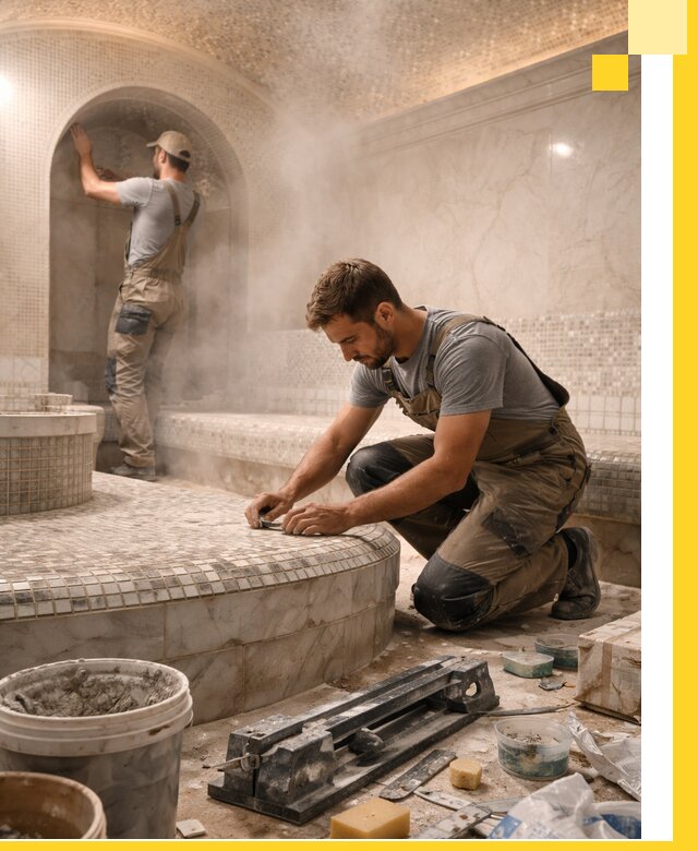 Профессиональный дизайн хамама и SPA под ключ в Мысках