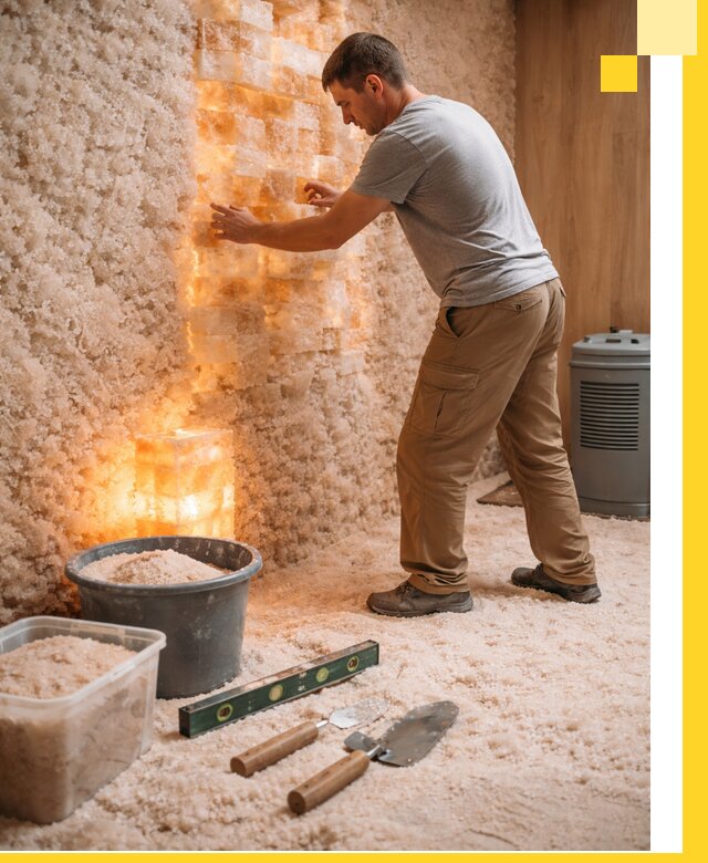 Проектирование и монтаж соляных комнат в Мысках под ключ